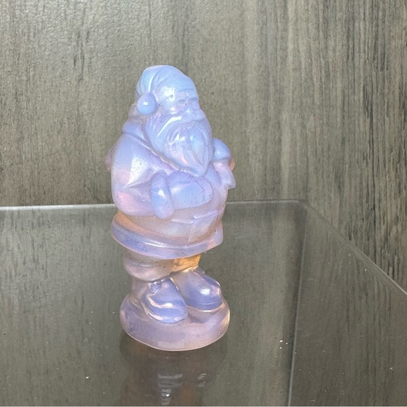 Pink Opalite Santa Claus Crystal Figurine Statue Christmas - Picture 6 of 6